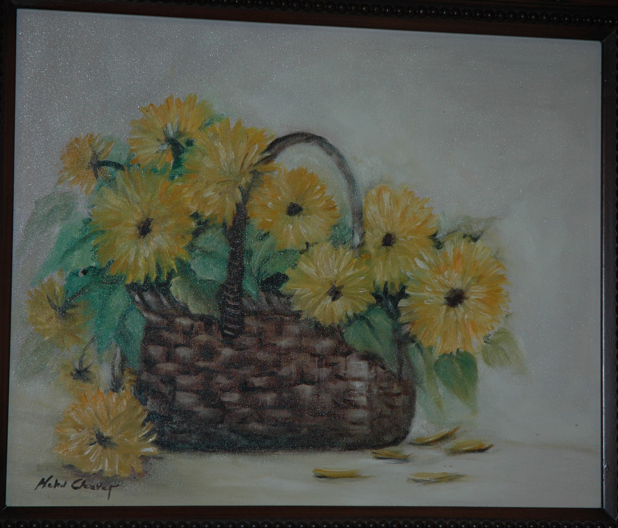 Basket of Gerbera Daisys By Hellen Cleaver