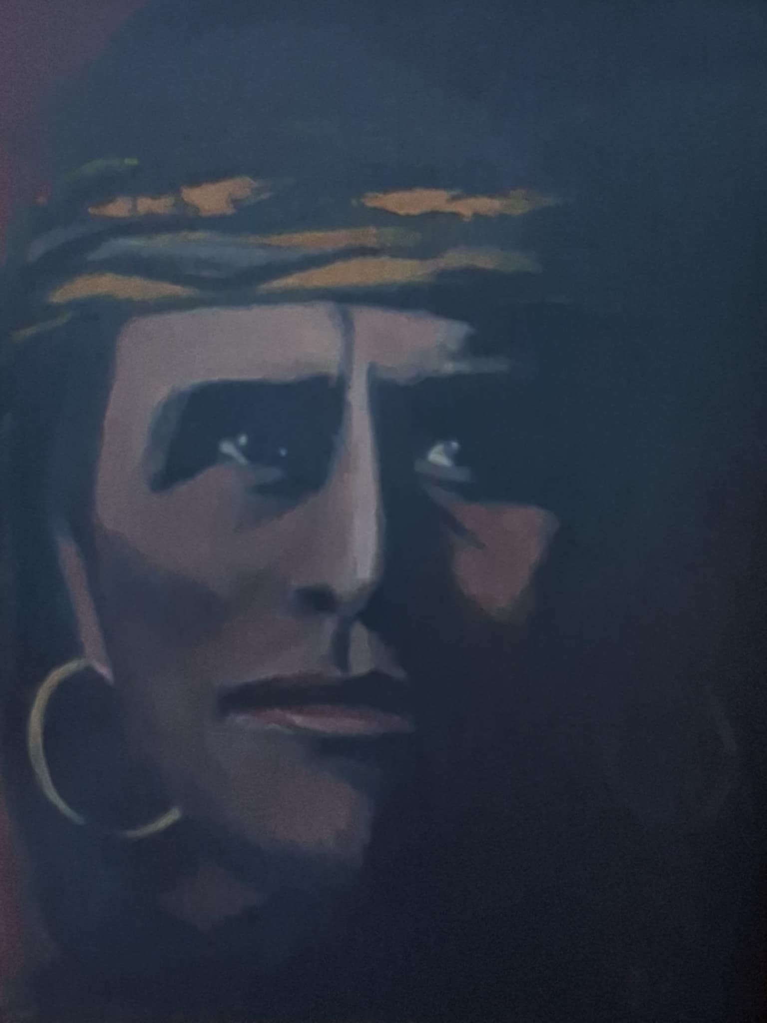 A painting of Ira Hamilton Hayes by Gail C. Chandler